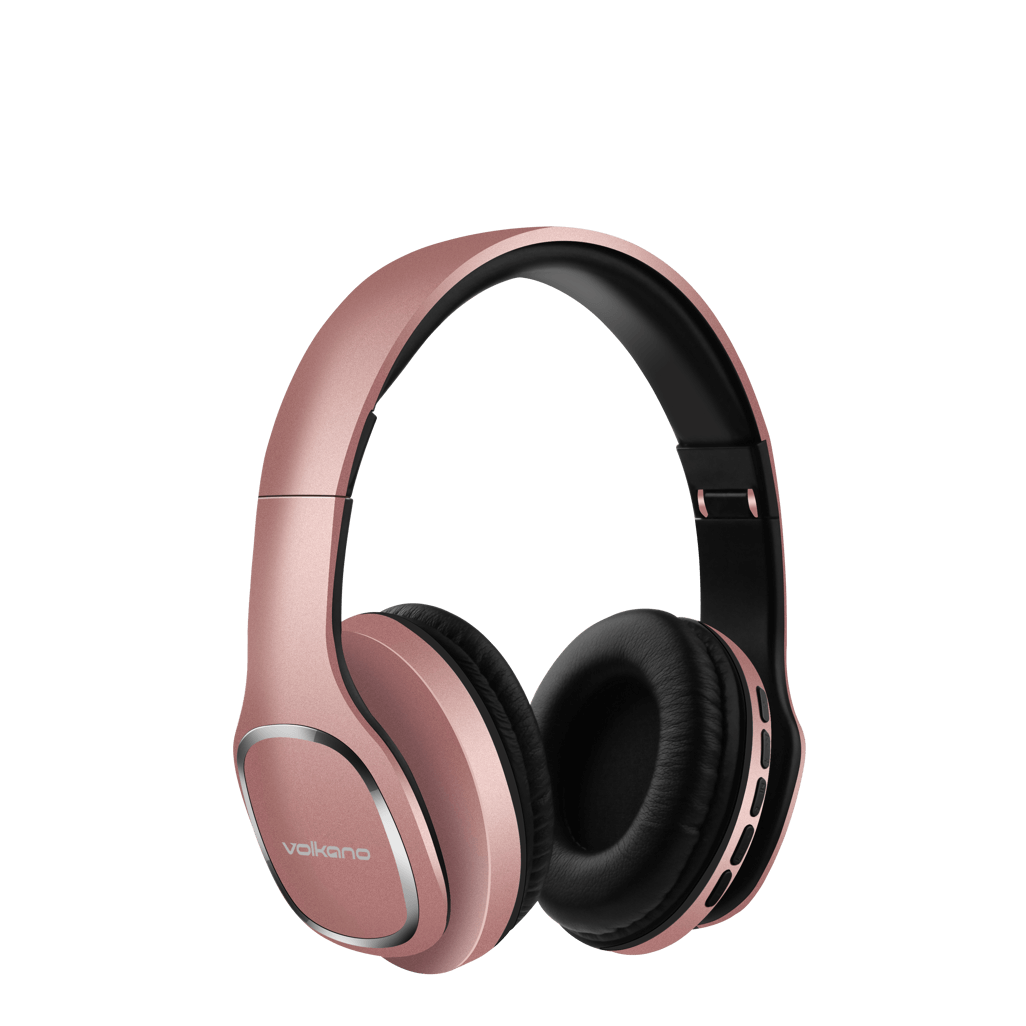 Volkano Phonic Series Bluetooth full size headphones - rose gold