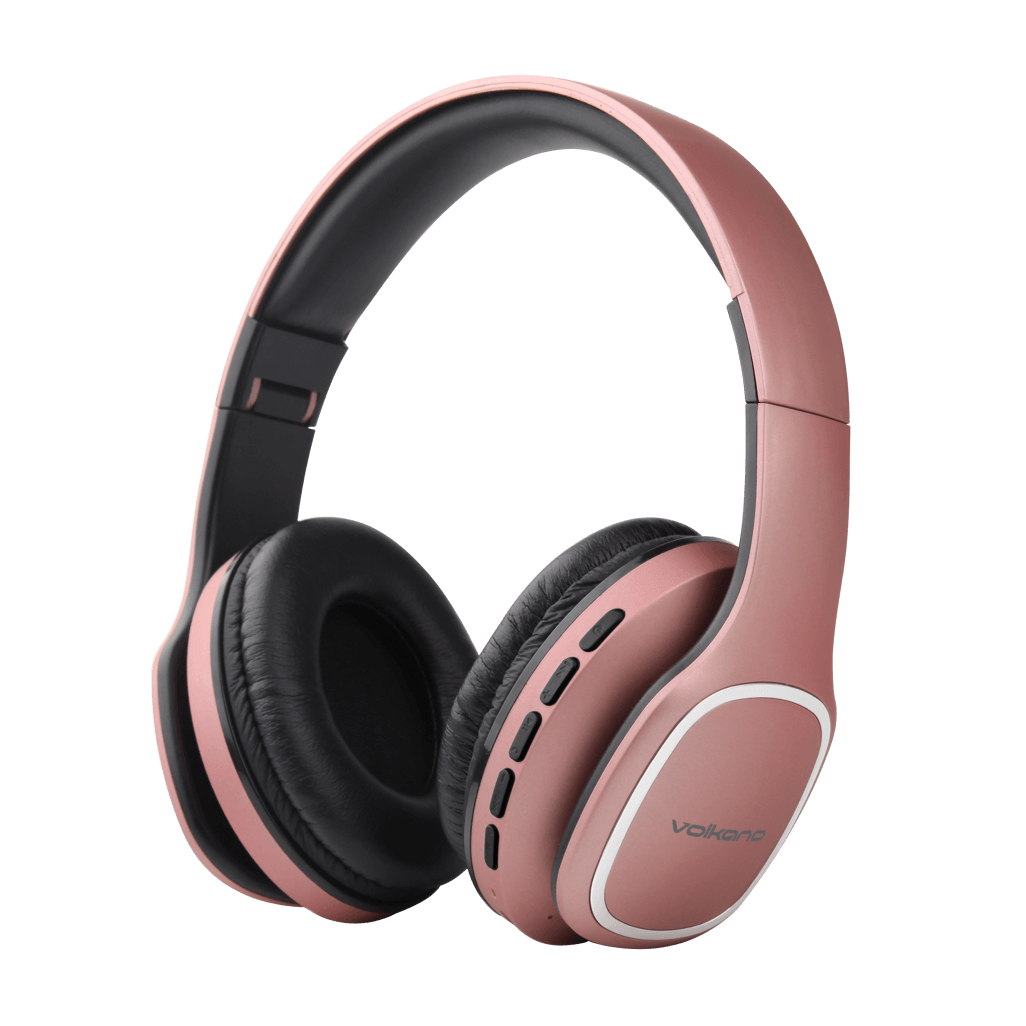Volkano Phonic Series Bluetooth full size headphones - rose gold