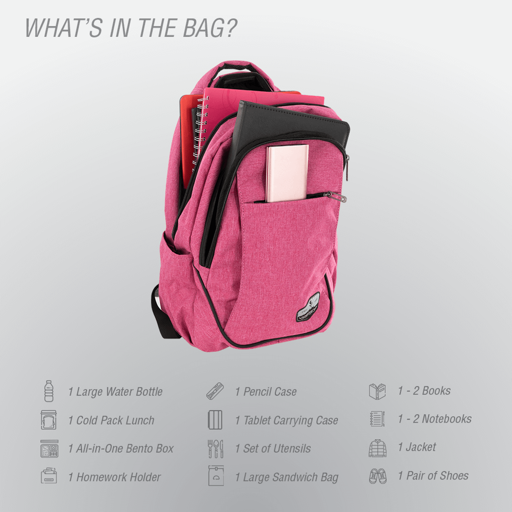 Volkano Victory Backpack Pink Mel
