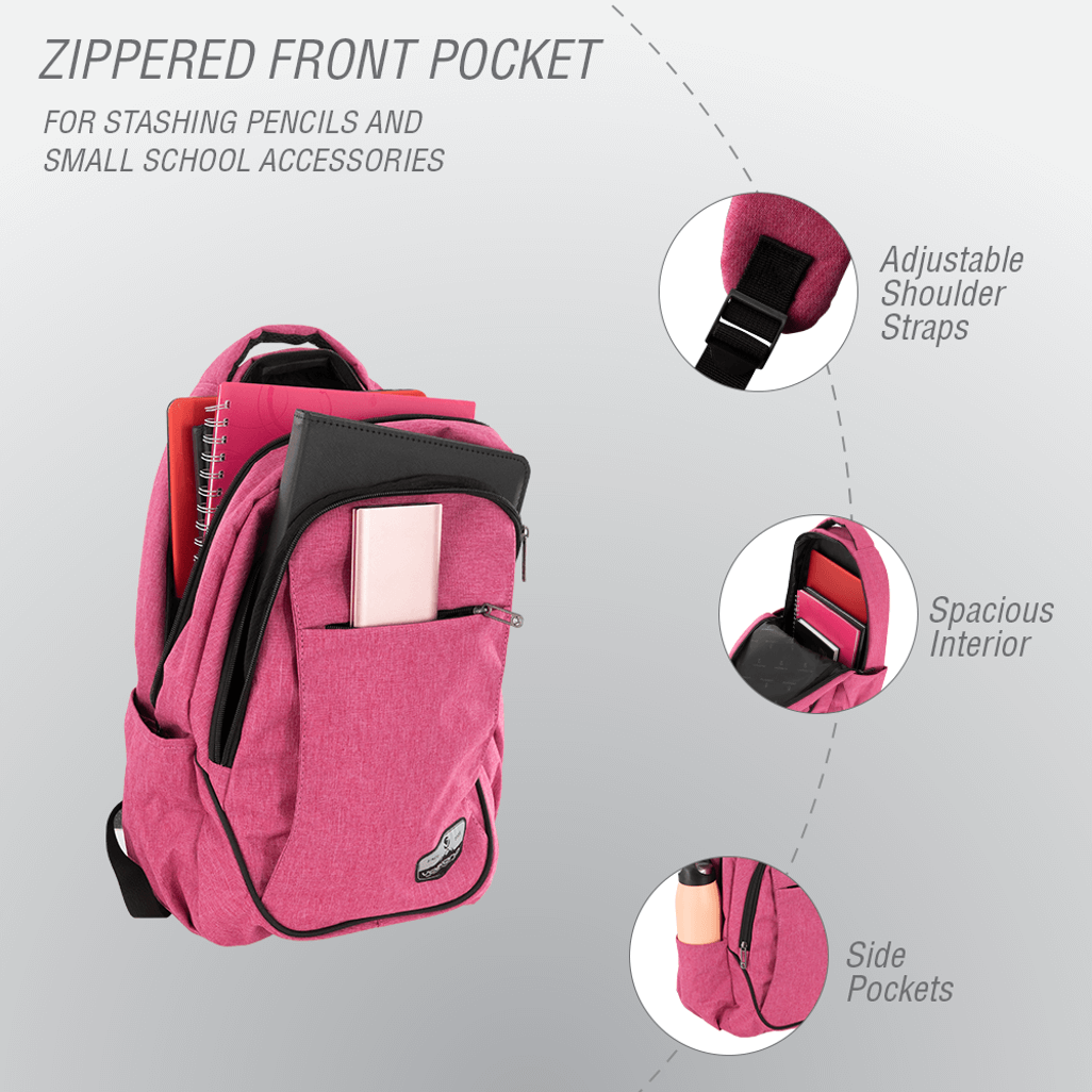 Volkano Victory Backpack Pink Mel