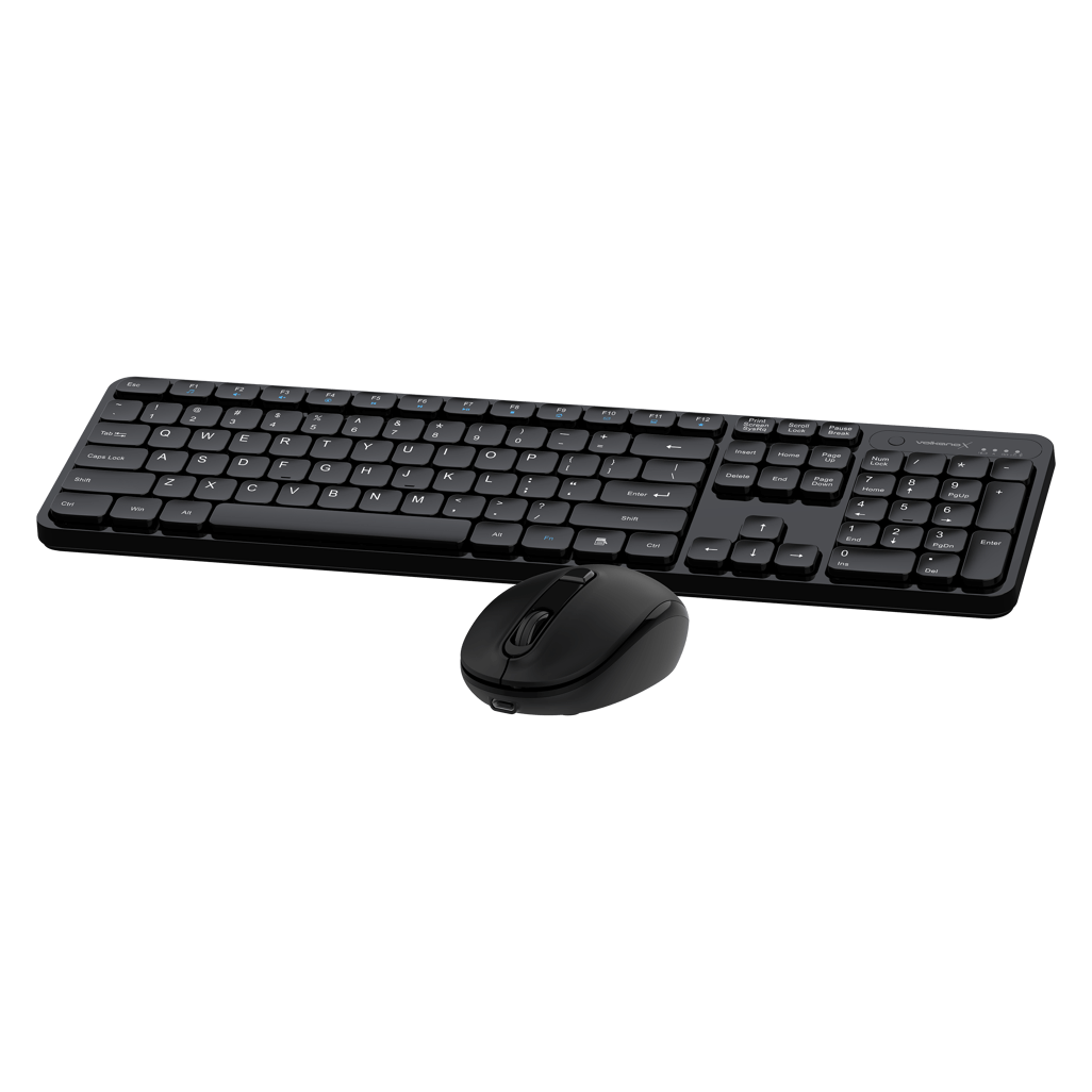VolkanoX Garnet Bluetooth Wireless Keyboard and Mouse combo - Black