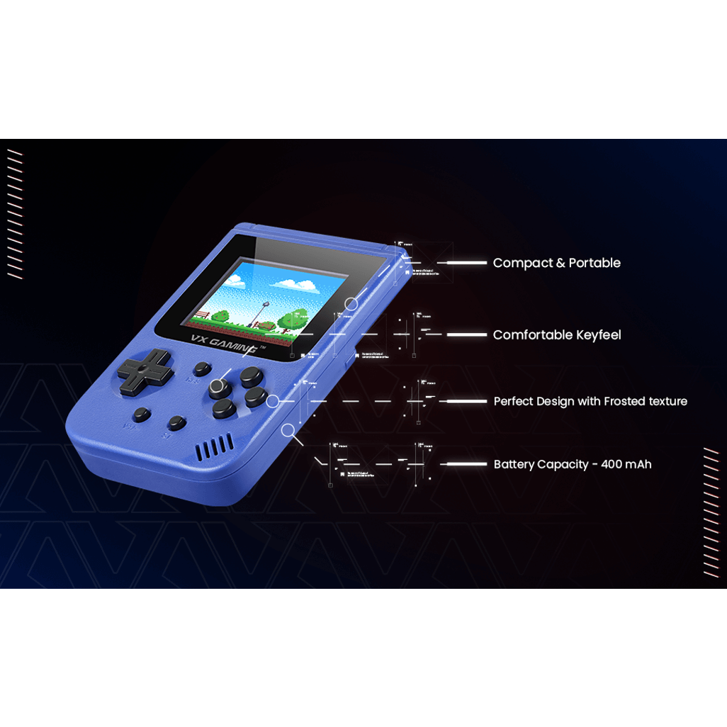 VX Gaming Retro2.0 Series Arcade Gaming Machine 500-in-1, Hand Held Gaming System