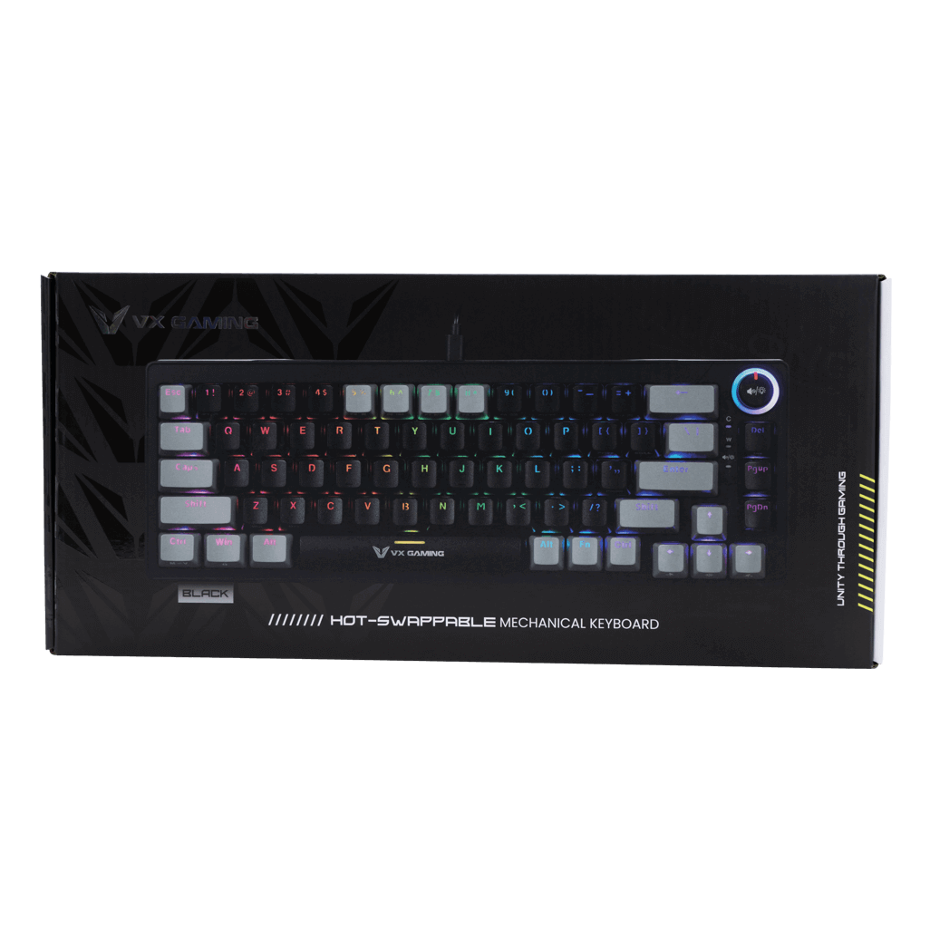 VX Gaming Sun-Wukong RGB Hot Swappable Mechanical Keyboard VX-232-GYBK