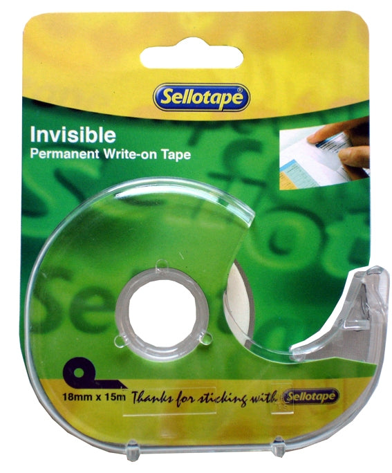 SELLOTAPE Invisi Tape + Dispenser 18mmx15m