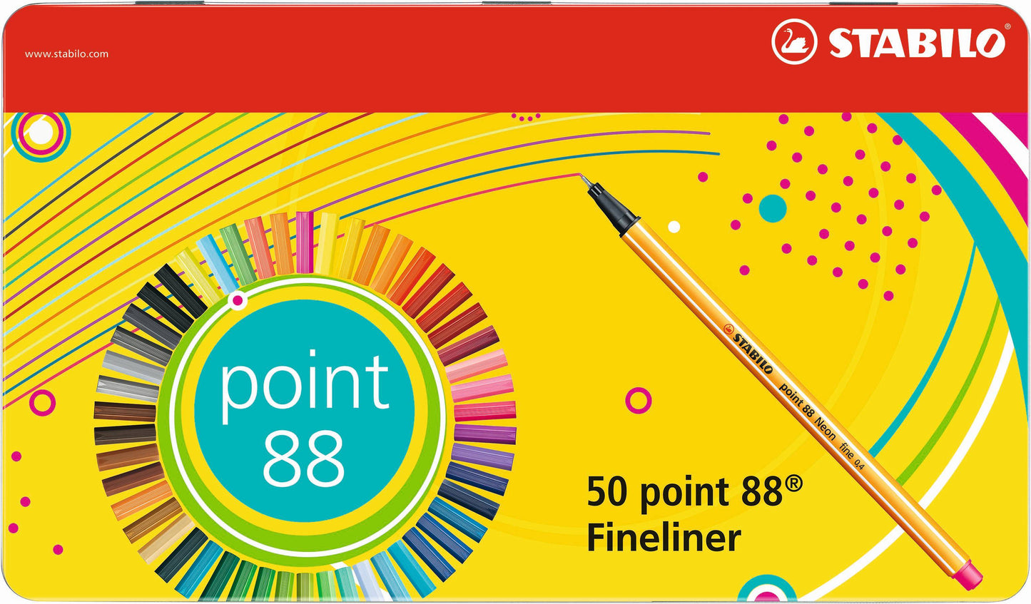 STABILO Point 88 Metal Box 50's