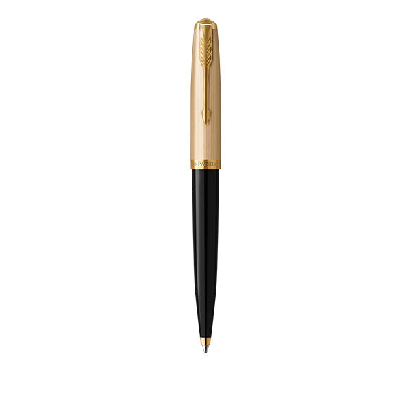 PARKER 51 Premium Ballpoint Pen - Black Gold Trim
