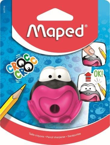 MAPED Sharpener 1-Hole Croc Frog - Card