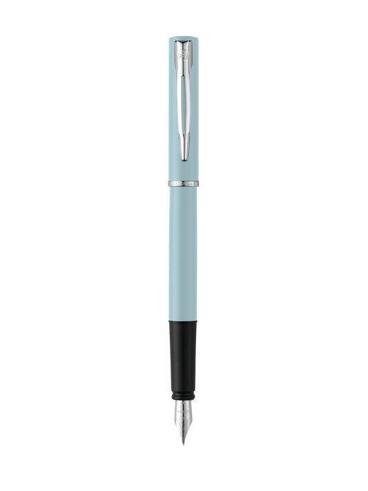 WATERMAN Allure Fountain Pen - Pastel Blue Chrome Trim