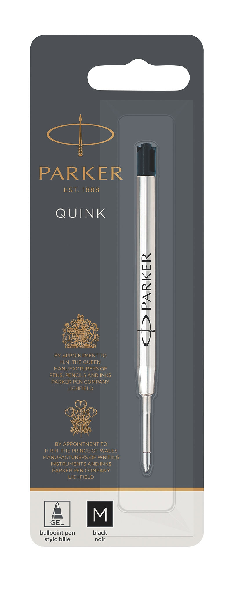 PARKER Quinkflow Ballpoint Pen Gel Refill - Black