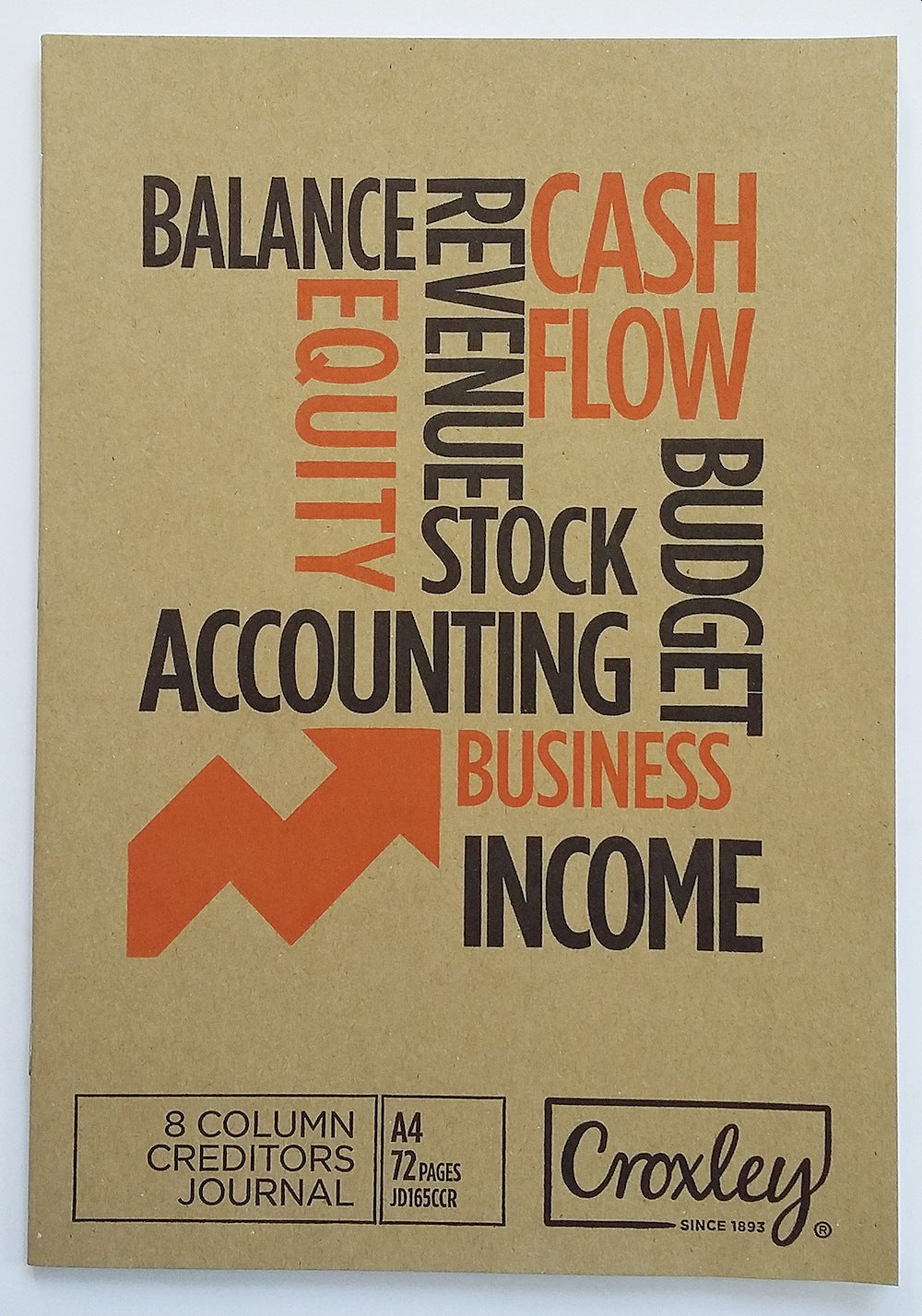 CROXLEY JD165 72 Page - 8 Cash Column Creditors Journal Pack of 10