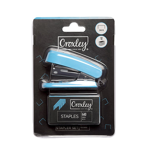 CROXLEY STAPLER MINI BLUE