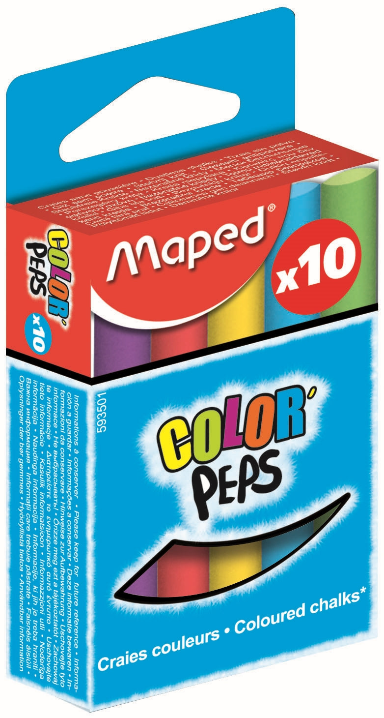 MAPED Color'Peps Chalk - Coloured 10's