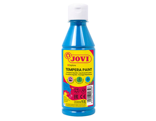 JOVI Tempera Poster Paint 250 ml - Cyan blue