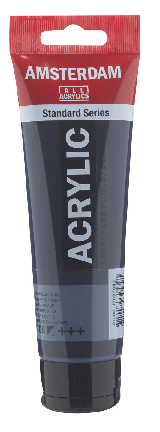 ROYAL TALENS AMSTERDAM Acrylic Colour - 120ml Tube (Paynes Grey)