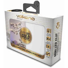 Volkano Twinkle Series Photo Clips with LED Lights - Gold