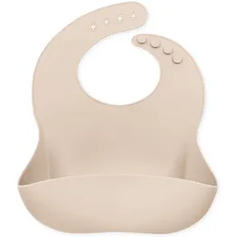 Echo Baby Silicone Bucket Bib - Ivory