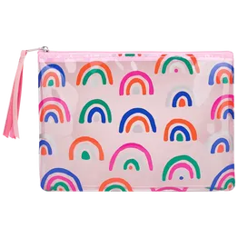 Quest Rainbow Value Pencil Case - Pink
