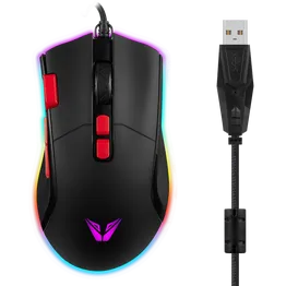 VX Gaming Morpheus Series Wired RGB Mouse with Braided Cable