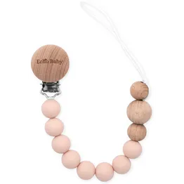 Echo Baby Silicone Dummy Clip - Rose