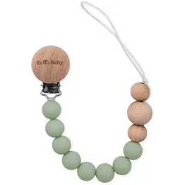 Echo Baby Silicone Dummy Clip - Sage