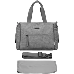 Totes Babe Luna Diaper Shoulder Bag Light Grey