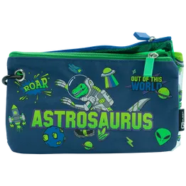 Quest 3 Piece Pencil Case Set - Astrosaurus - Green