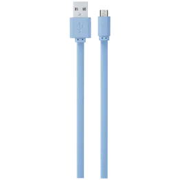 Volkano Micro USB Cable - Slim Series - Light Blue