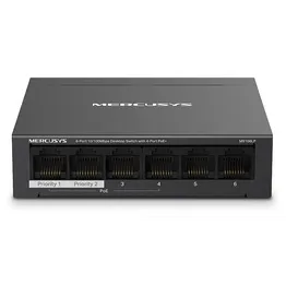 TP-Link Mercusys MS106LP 6-Port 10/100Mbps Desktop Switch with 4-Port PoE+