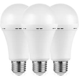 Switched 5w A60 Rechargeable E27 LED Light Bulb WW - 3 Pack