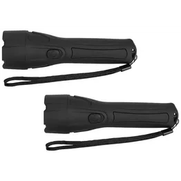 2x Switched 65 Lumen Flashlight - Black