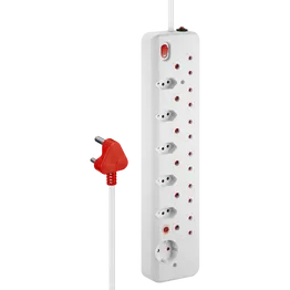 Nexon 12-Way Medium Surge Multiplug 0.5m - White