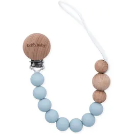 Echo Baby Silicone Dummy Clip - Powder Blue