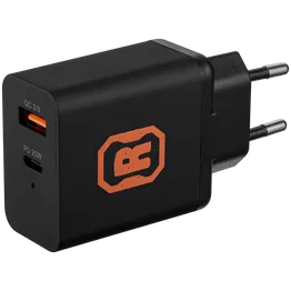 Rugged by Volkano Dual USB Wall Charger with QC3.0 and PD