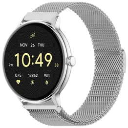 Volkano Ayla Collection Smartwatch with Extra Silicone Strap - Silver