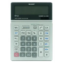Sharp El2128V Semi-Desk Calculator