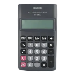Casio HL 815 Pocket Calculator - Black