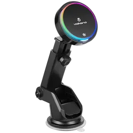 Volkano Sentinel Series Qi2.2 Magnetic Wireless Charging Car Dash Mount Phone Holder - Black