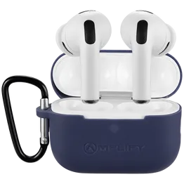 Amplify Note X 3 Series TWS Earphones - White Case + Blue Cover