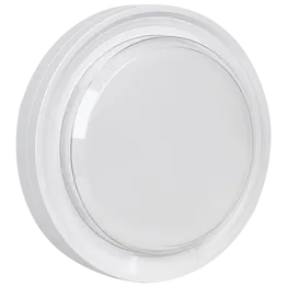 Ellies Cresent Series AC 24W Round LED Bulkhead - PC - WT