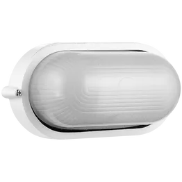 Ellies Illume Series - AC Oval Bulkhead - Aluminium + Glass - E27 Base - WT