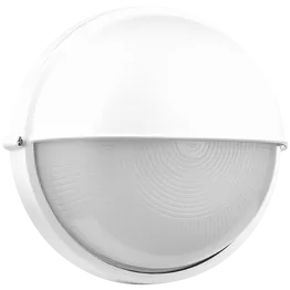 Ellies Arc Series - AC Round Bulkhead - Aluminium + Glass - E27 Base -WT