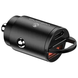 Volkano Obscurix Series 30w PD Dual USB-A and USB-C Ultra Small Car Charger