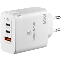 Volkano Potent Trio 65w GaN 3 Port Wall Charger