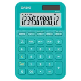 Casio MS-20YC 12 Digit Calculator Turquoise