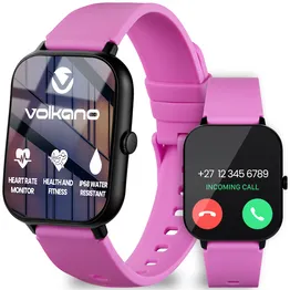Volkano Chroma Series Smartwatch with Flamingo Pink Strap