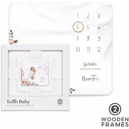Echo Baby Milestone Blanket - Bloom