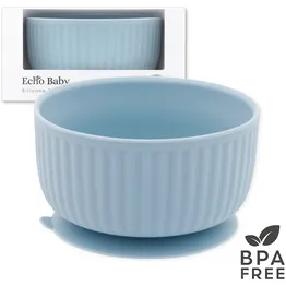 Echo Baby Silicone Suction Bowl - Powder Blue