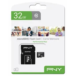 PNY 32GB microSDHC UHS-I Class 10 Memory Card (100MB/s Read)