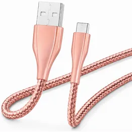 Volkano Fashion Series Micro USB Cable 1.8m - Rose Gold