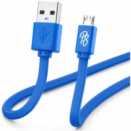 Pro Bass Energize Series Packaged Micro USB Cable - Blue 1.2m